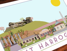 Load image into Gallery viewer, Harrogate Travel inspired poster print - Sweetpea & Rascal - Yorkshire prints