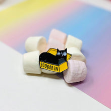 Load image into Gallery viewer, Enamel Pin - Poobrain Cat  - Katie Abey - cat lovers