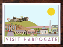 Load image into Gallery viewer, Harrogate Travel inspired A3 poster print - Sweetpea & Rascal - Yorkshire prints