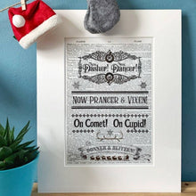 Load image into Gallery viewer, Dictionary Page Print - The Night Before Christmas - Turn the Page Design