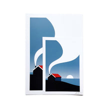 Load image into Gallery viewer, Coastal Cabin - art print - A4 or A5 - Adventurers - Wanderlust - Or8 Design