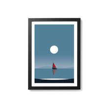 Load image into Gallery viewer, Coastal Sailboat - art print - A4 or A5 - Adventurers - Wanderlust - Or8 Design