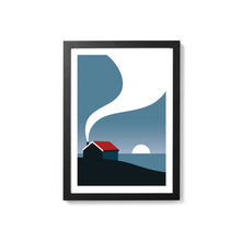 Load image into Gallery viewer, Coastal Cabin - art print - A4 or A5 - Adventurers - Wanderlust - Or8 Design