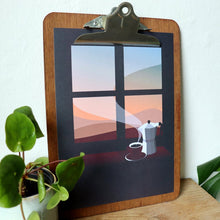 Load image into Gallery viewer, First coffee of the day - art print - A4 or A5 - Coffee lovers - Or8 Design