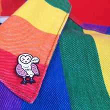 Load image into Gallery viewer, Irritable Owl Syndrome Enamel Pin - Invisible Illness Club - Innabox - self care - IBS