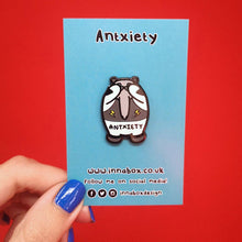 Load image into Gallery viewer, Anxiety Enamel Pin - Invisible Illness Club - Innabox - self care - Antxiety