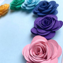 Load image into Gallery viewer, Paper Flower Rainbow - Framed Artwork - Turn the Page Design