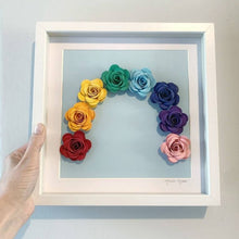 Load image into Gallery viewer, Paper Flower Rainbow - Framed Artwork - Turn the Page Design