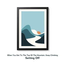 Load image into Gallery viewer, Walking in the Mountains A4 print series - Or8Design - Outdoors