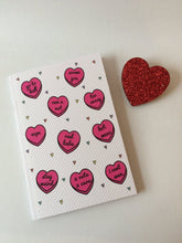 Load image into Gallery viewer, Sassy Hearts Run Free notebook - A6 notepad - Thriftbox