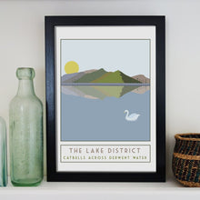 Load image into Gallery viewer, Catbells travel inspired poster print - Sweetpea & Rascal - Lake District Cumbria