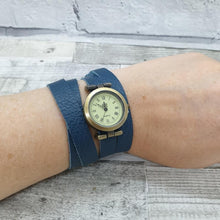 Load image into Gallery viewer, Leather Wrap Watch - Shadow Crafts - gift idea - recycled leather