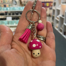 Load image into Gallery viewer, Toadstool bag charm / keyring - Pins and Noodles