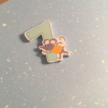 Load image into Gallery viewer, 7th Birthday Card - 7 - Handmade by Natalie