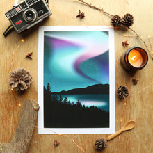 Load image into Gallery viewer, Aurora A4 print - Or8Design - Northern Lights - Digital Print