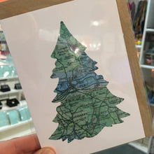 Load image into Gallery viewer, Vintage Map silhouette cards - Yorkshire and Leeds - Studio Seven