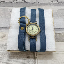 Load image into Gallery viewer, Leather Wrap Watch - Shadow Crafts - gift idea - recycled leather