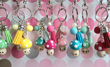 Load image into Gallery viewer, Toadstool bag charm / keyring - Pins and Noodles