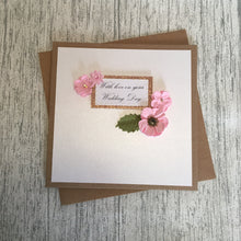 Load image into Gallery viewer, Flower Wedding Card - Handmade by Natalie