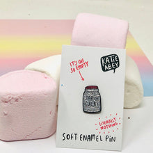 Load image into Gallery viewer, Enamel Pin - Jar of F**ks - Katie Abey - sweary pins!
