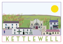 Load image into Gallery viewer, Kettlewell - Travel inspired poster print - Sweetpea & Rascal - Yorkshire prints - Yorkshire scenes and landmarks