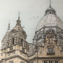 Load image into Gallery viewer, Kirkgate Market Leeds - A4 print - Art by Arjo - Leeds artwork