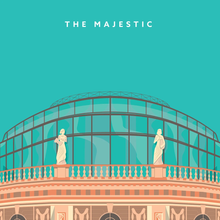 Load image into Gallery viewer, The Majestic, Leeds - Square Print - Empty Insides Art