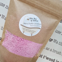 Load image into Gallery viewer, Merry Chuffin Christmas Festive Bath Fizz - Little Shop of Lathers - handmade bath treat - Christmas gift ideas