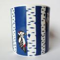 Load image into Gallery viewer, Woodpecker Woodland Mug - Rach Red Designs - Woodland Animals