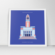 Load image into Gallery viewer, Parkinson Building, University of Leeds - Square Print - Empty Insides Art