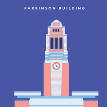 Load image into Gallery viewer, Parkinson Building, University of Leeds - Square Print - Empty Insides Art