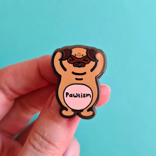 Load image into Gallery viewer, Pawtism Enamel Pin - Autism - Chronic illness awareness - Invisible Illness Club - Innabox