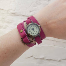 Load image into Gallery viewer, Leather Wrap Watch - Shadow Crafts - gift idea - recycled leather