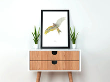 Load image into Gallery viewer, Vintage Map Artwork Framed Print - Red Kite - Available as Leeds, Yorkshire or Personalised Designs