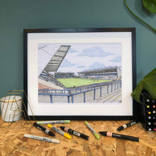 Load image into Gallery viewer, Headingley Stadium - Leeds Rhinos - A4 print - Art by Arjo - Leeds artwork