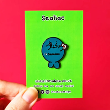 Load image into Gallery viewer, Sealiac Enamel Pin - Coeliac Disease - Invisible Illness Club - Innabox