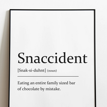 Load image into Gallery viewer, Sarcastic dictionary definition Print - Snaccident - A4 Print - The Crafty Little Fox