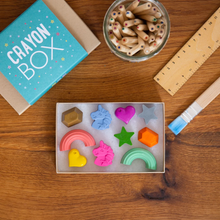 Load image into Gallery viewer, Wax Crayon Set - Unicorns - Crayon Box
