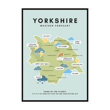 Load image into Gallery viewer, Yorkshire Weather Forecast Print - Yorkshire Gift Idea - The Yorkshire Print Company