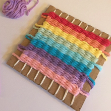 Load image into Gallery viewer, Rainbow Weaving Kit - Children&#39;s DIY Kit - Robins and Rainbows
