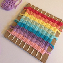 Load image into Gallery viewer, Rainbow Weaving Kit - Children's DIY Kit - Robins and Rainbows
