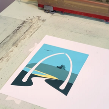 Load image into Gallery viewer, Whitby Abbey Digital print - A4 Yorkshire Scenes Art print - Or8 Design