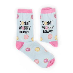 Donut Worry Be Happy - Ladies socks - Urban Eccentric - Pun Socks