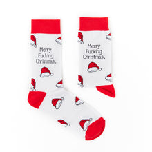 Load image into Gallery viewer, Merry F**king Christmas Socks - Unisex socks - Urban Eccentric - Christmas Sweary Socks
