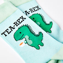 Load image into Gallery viewer, Tea-Rex Socks - Unisex socks - Urban Eccentric - Puns
