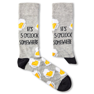 It's 5 O'Clock somewhere Socks - Unisex socks - Urban Eccentric - Beer Socks