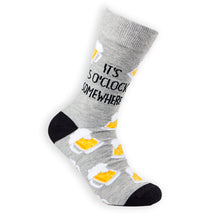 Load image into Gallery viewer, It&#39;s 5 O&#39;Clock somewhere Socks - Unisex socks - Urban Eccentric - Beer Socks
