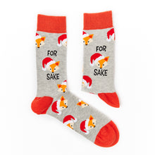 Load image into Gallery viewer, Festive For Fox Sake Socks - Unisex socks - Urban Eccentric - Foxy Christmas Socks
