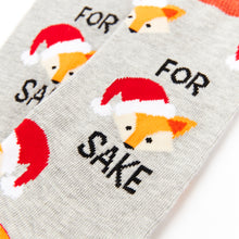 Load image into Gallery viewer, Festive For Fox Sake Socks - Unisex socks - Urban Eccentric - Foxy Christmas Socks
