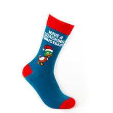 Load image into Gallery viewer, Have a Quacking Christmas Socks - Unisex socks - Urban Eccentric - Christmas Puns Socks
